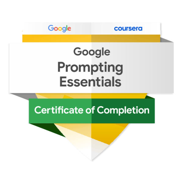 Google Prompting Essentials Specialization
